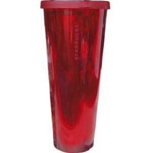 Starbucks Red Mirrored Venti Size Cold Drink Tumbler- 24 Oz.